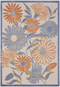Nourison Aloha ALH33 Machine Made Beige, Multicolor Rug