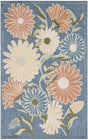 Nourison Aloha ALH33 Machine Made Blue, Sage Rug