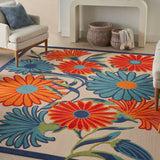 Nourison Aloha Alh33 Multicolor Rug - Nourison - 99446173003