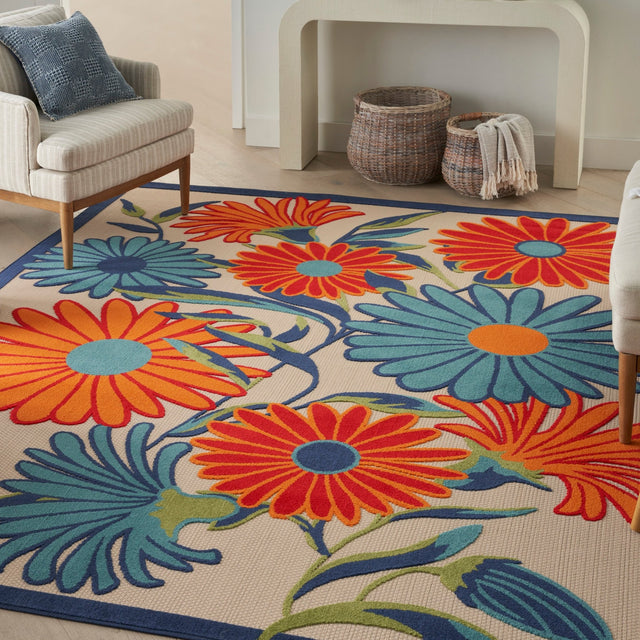 Nourison Aloha Alh33 Multicolor Rug - Nourison - 99446173003