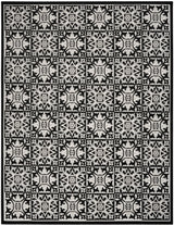 Nourison Aloha Alh34 Black White Rug - Nourison - 99446173447