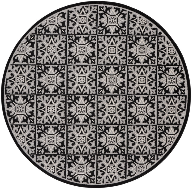 Nourison Aloha Alh34 Black White Rug - Nourison - 99446173546