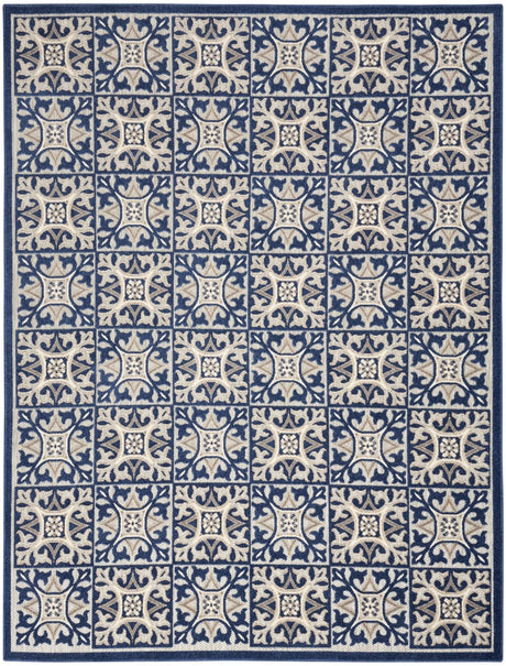 Nourison Aloha Alh34 Blue Rug - Nourison - 99446173683