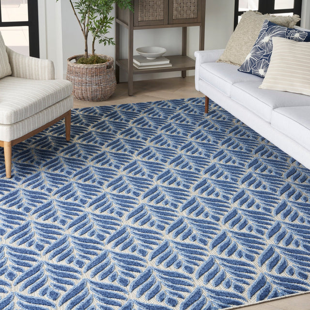 Nourison Aloha Alh35 Blue Rug - Nourison - 99446174017