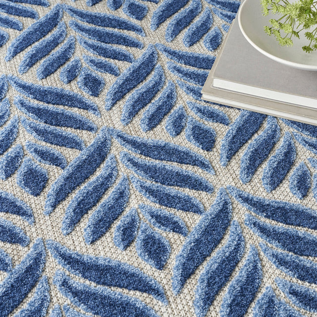 Nourison Aloha Alh35 Blue Rug - Nourison - 99446174161