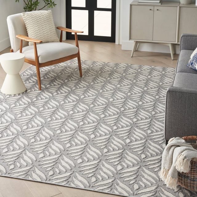 Nourison Aloha Alh35 Grey Rug - Nourison - 99446175151