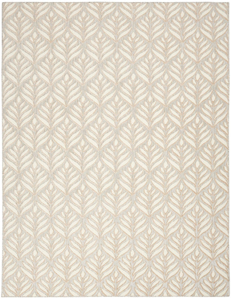 Nourison Aloha Alh35 Ivory Grey Rug - Nourison - 99446175052