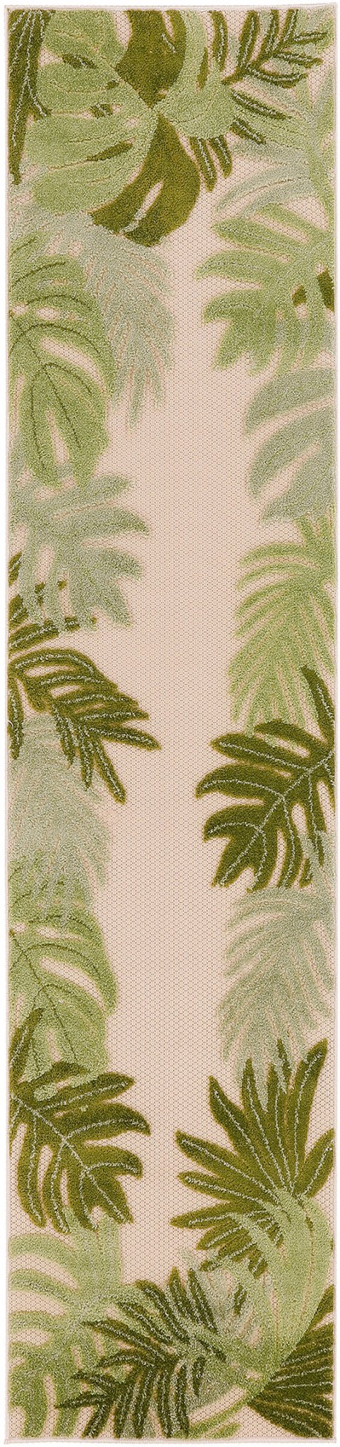 Nourison Aloha Alh40 Ivory Green Rug - Nourison - 99446953582