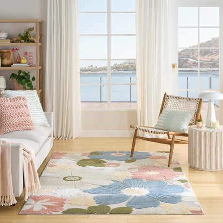 Nourison Aloha ALH42 Machine Made Multicolor Rug