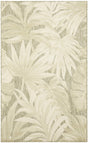 Nourison Aloha ALH43 Machine Made Ivory, Sage Rug
