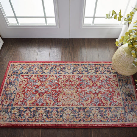 Nourison Ankara Global Anr02 Red Rugs - Nourison - 99446456403