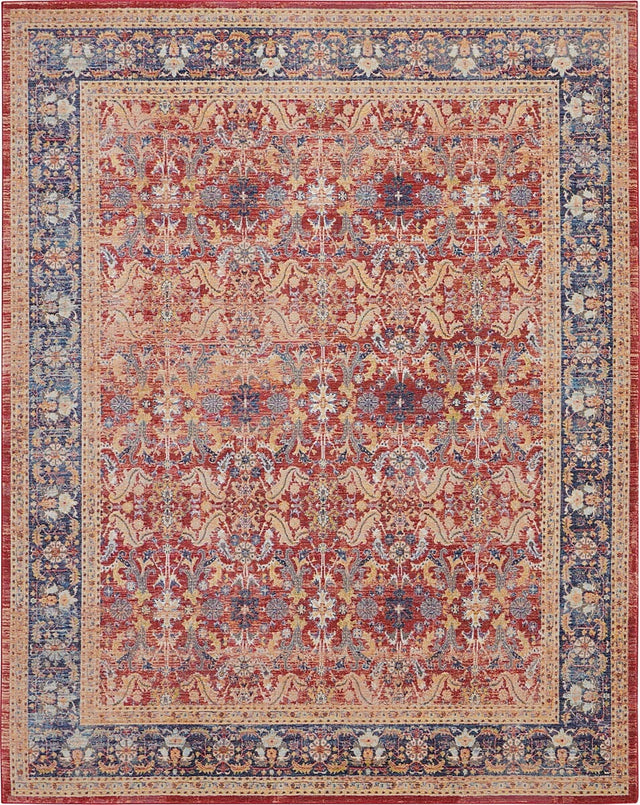 Nourison Ankara Global Anr02 Red Rugs - Nourison - 99446456458