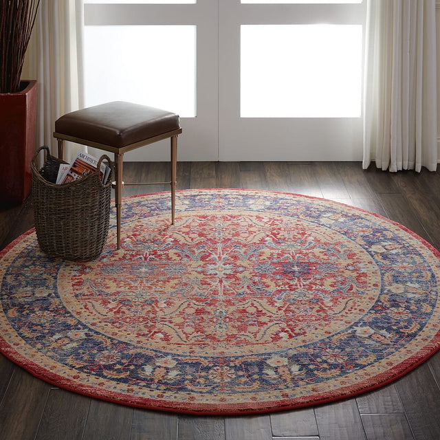 Nourison Ankara Global Anr02 Red Rugs - Nourison - 99446456458