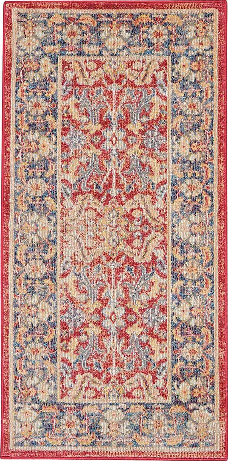 Nourison Ankara Global Anr02 Red Rugs - Nourison - 99446456458