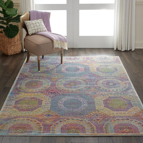 Nourison Ankara Global Anr05 Multicolor Rugs - Nourison - 99446456878