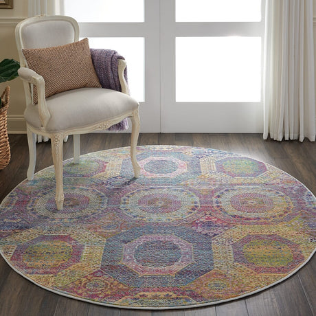 Nourison Ankara Global Anr05 Multicolor Rugs - Nourison - 99446456915