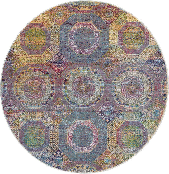 Nourison Ankara Global Anr05 Multicolor Rugs - Nourison - 99446456915