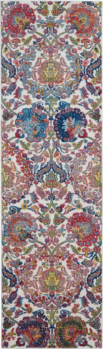 Nourison Ankara Global Anr06 Ivory / Blue Rugs - Nourison - 99446457011