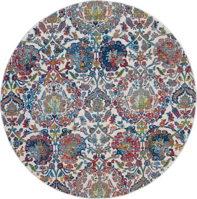 Nourison Ankara Global Anr06 Ivory / Blue Rugs - Nourison - 99446457035