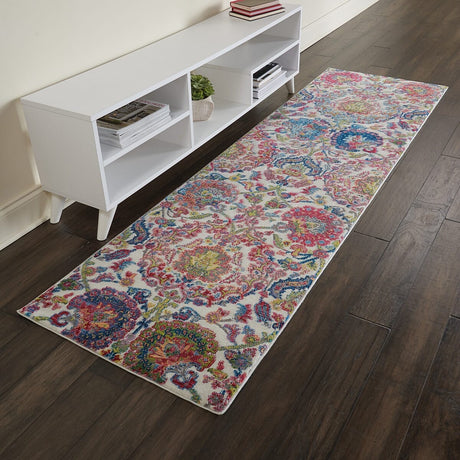 Nourison Ankara Global Anr06 Ivory / Blue Rugs - Nourison - 99446457035