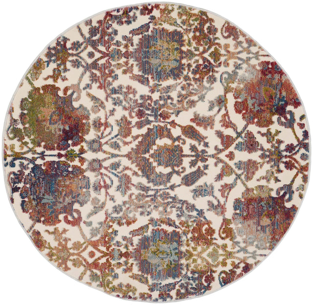 Nourison Ankara Global Anr06 White/Multi Rug - Nourison - 99446856524