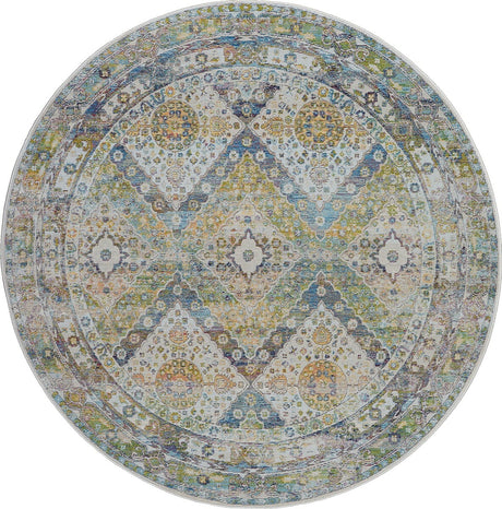 Nourison Ankara Global Anr07 Blue / Green Rugs - Nourison - 99446457318