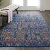 Nourison Ankara Global Anr08 Navy / Multicolor Rugs - Nourison - 99446457400