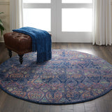 Nourison Ankara Global Anr08 Navy / Multicolor Rugs - Nourison - 99446457455