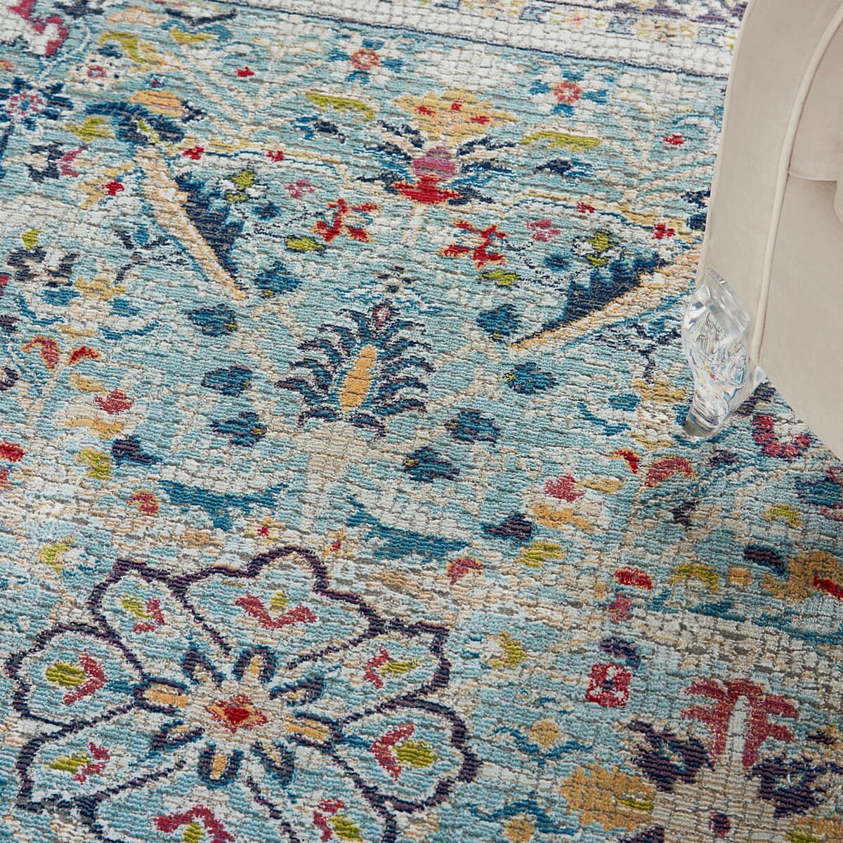 Nourison Ankara Global Anr14 Teal / Multicolor Rugs - Nourison - 99446498366