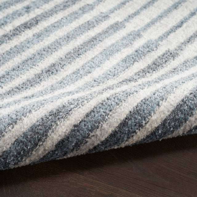 Nourison Astra ASW03 Ivory Blue Rugs - 99446119810