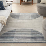Nourison Astra ASW03 Ivory Blue Rugs - 99446119810