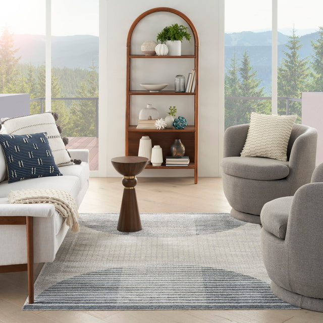 Nourison Astra ASW03 Ivory Blue Rugs - 99446119810