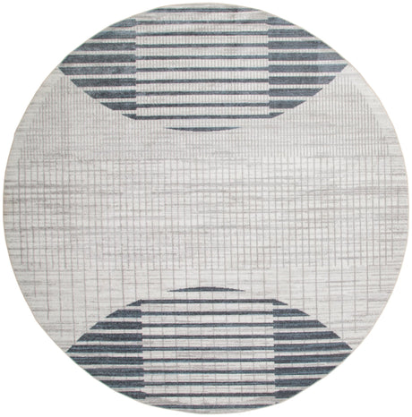 Nourison Astra ASW03 Ivory Blue Rugs - 99446932914