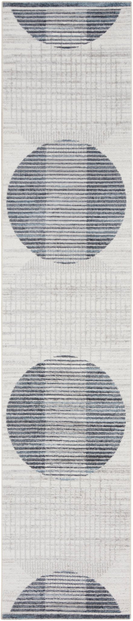 Nourison Astra Machine Washable Asw03 Ivory Blue Rug - Nourison - 99446119728