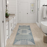 Nourison Astra Machine Washable ASW03 Machine Made Blue Rug