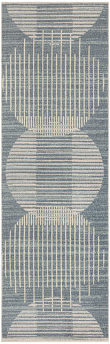 Nourison Astra Machine Washable ASW03 Machine Made Blue Rug