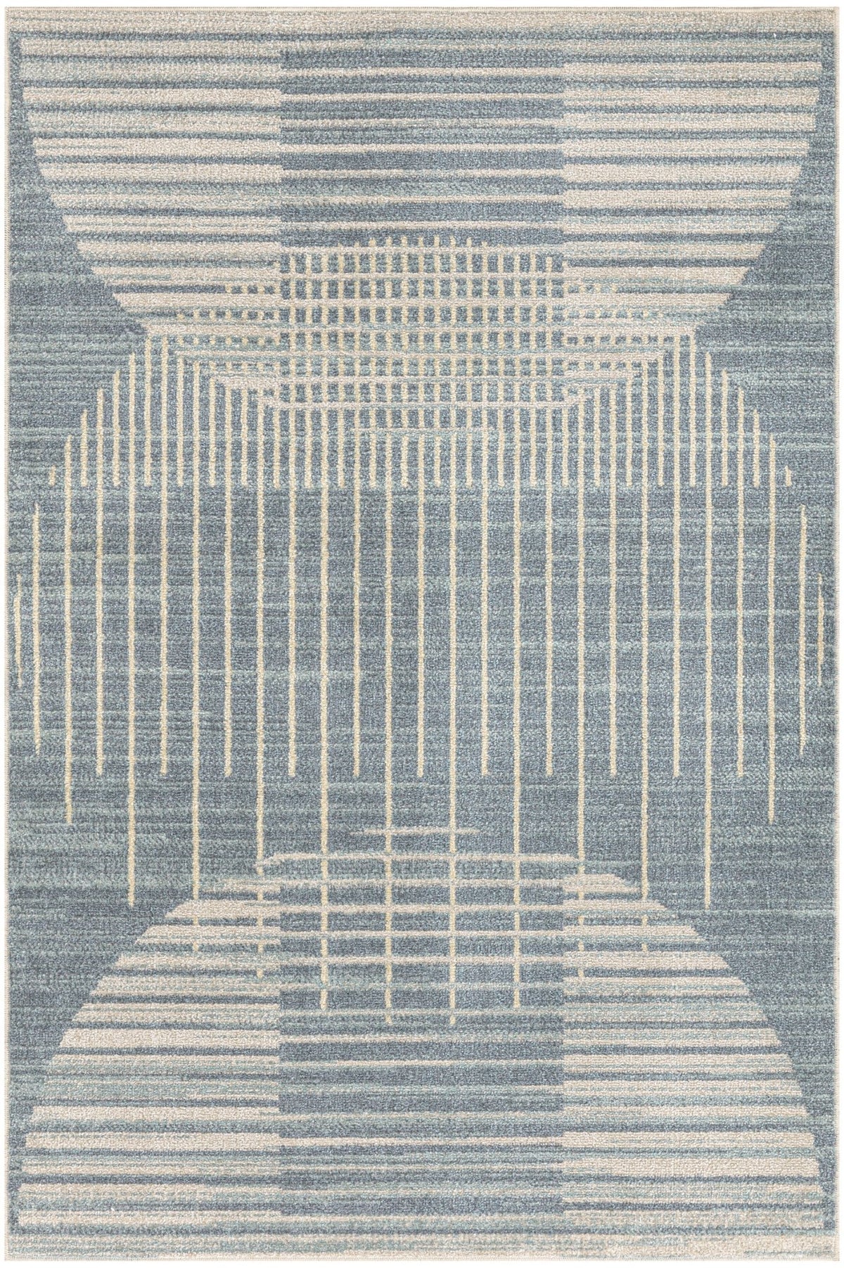 Nourison Astra Machine Washable ASW03 Machine Made Blue Rug