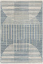 Nourison Astra Machine Washable ASW03 Machine Made Blue Rug