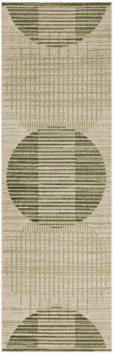 Nourison Astra Machine Washable ASW03 Machine Made Ivory, Olive Rug
