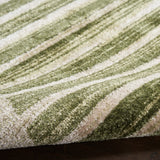 Nourison Astra Machine Washable ASW03 Machine Made Ivory, Olive Rug