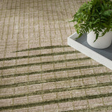 Nourison Astra Machine Washable ASW03 Machine Made Ivory, Olive Rug