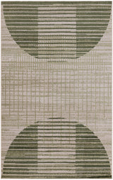 Nourison Astra Machine Washable ASW03 Machine Made Ivory, Olive Rug
