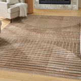 Nourison Astra Machine Washable ASW03 Machine Made Latte Rug