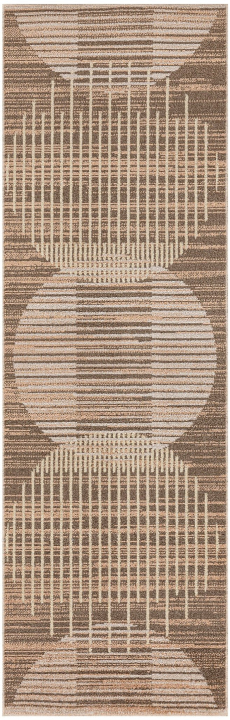 Nourison Astra Machine Washable ASW03 Machine Made Latte Rug
