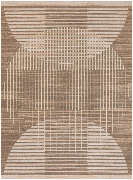 Nourison Astra Machine Washable ASW03 Machine Made Latte Rug