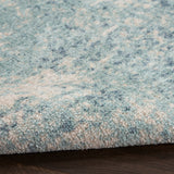 Nourison Astra Machine Washable Asw07 Blue Ivory Rug - Nourison - 99446944153
