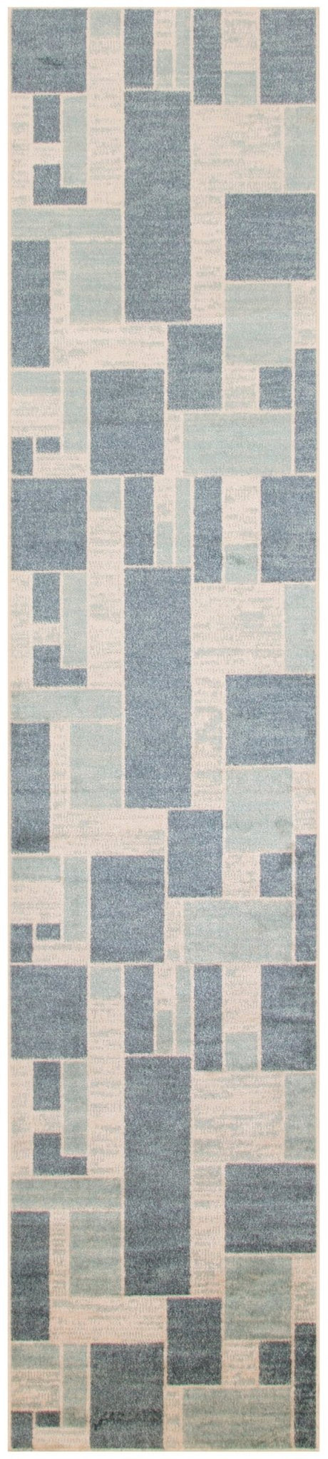 Nourison Astra Machine Washable Asw09 Blue Ivory Rug - Nourison - 99446944481