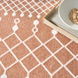 Nourison Astra Machine Washable ASW10 Machine Made Copper Rug