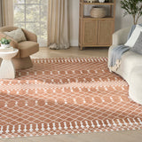 Nourison Astra Machine Washable ASW10 Machine Made Copper Rug