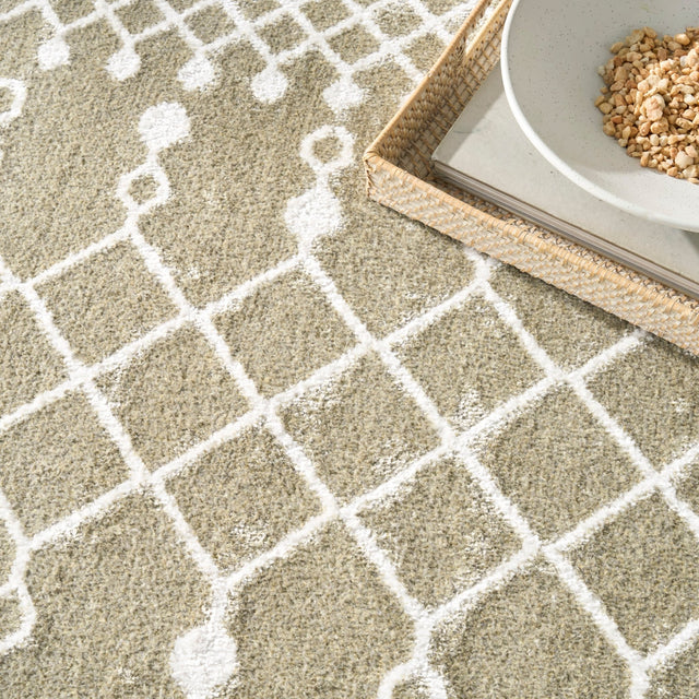 Nourison Astra Machine Washable ASW10 Machine Made Sage Rug